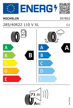 MICHELIN PILOT SPORT EV 285/40 R22 110V XL 2