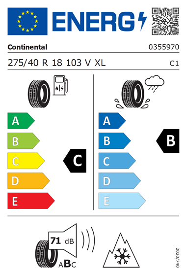 CONTINENTAL WINTERCONTACT TS 870 P 275/40 R18 103V XL