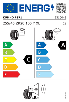 KUMHO PS71 SUV 255/45 R20 105Y XL 2