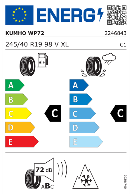 KUMHO WP72 245/40 R19 98V XL