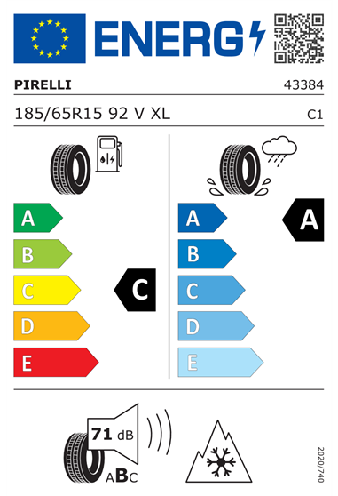 PIRELLI CINTURATO ALL SEASON SF3 185/65 R15 92V XL