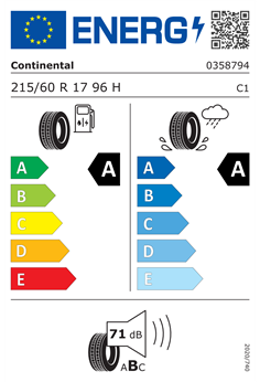 CONTINENTAL ECOCONTACT 6 215/60 R17 96H 2