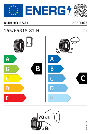 KUMHO ECOWING ES31 165/65 R15 81H