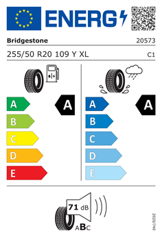 BRIDGESTONE TURANZA 6 255/50 R20 109Y XL 2