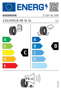 GOODRIDE Z-107 ZUPERECO 235/45 R18 98W XL 2