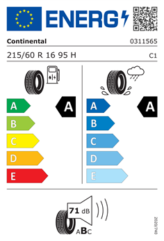 CONTINENTAL ECOCONTACT 6 215/60 R16 95H 2