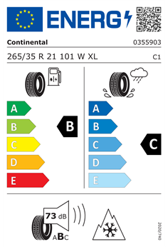 CONTINENTAL WINTERCONTACT TS 860 S 265/35 R21 101W XL 2