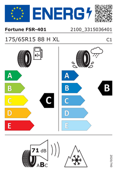 FORTUNE FITCLIME FSR-401 175/65 R15 88H XL 2