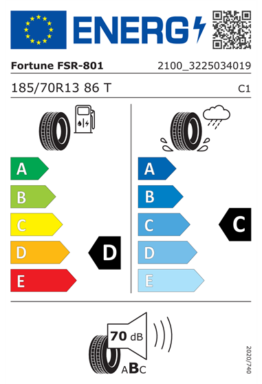 FORTUNE FSR 801 185/70 R13 86T