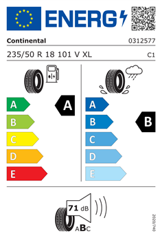 CONTINENTAL ECOCONTACT 6 Q 235/50 R18 101V XL 2