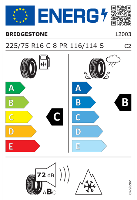 BRIDGESTONE DUELER AT 001 8PR 225/75 R16 116/114S
