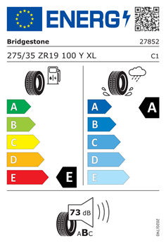BRIDGESTONE POTENZA SPORT 275/35 R19 100Y XL 2