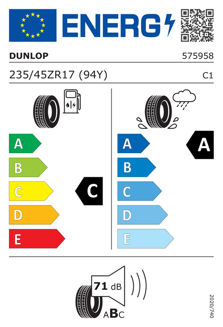 DUNLOP SPORT MAXX RT2 235/45 R17 94Y