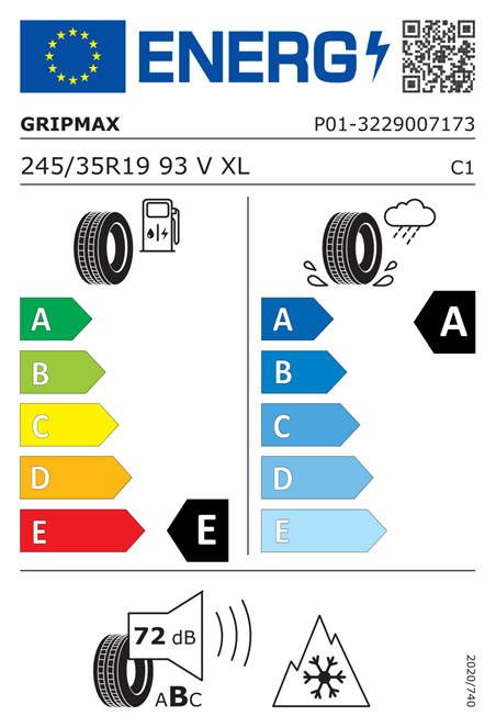 GRIPMAX SUREGRIP PRO WINTER 245/35 R19 93V XL
