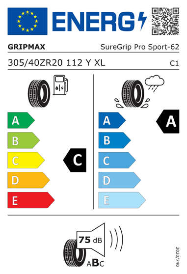 GRIPMAX SUREGRIP PRO SPORT 305/40 R20 112Y XL