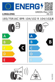 LINGLONG GREENMAX VAN 4SEASON 8PR 185/75 R16C 104/102R