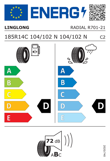 LINGLONG R701 185/80 R14C 104/102N