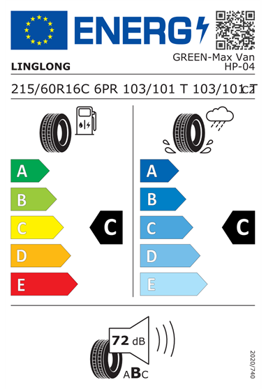 LINGLONG GREENMAX VAN 215/60 R16C 103/101T