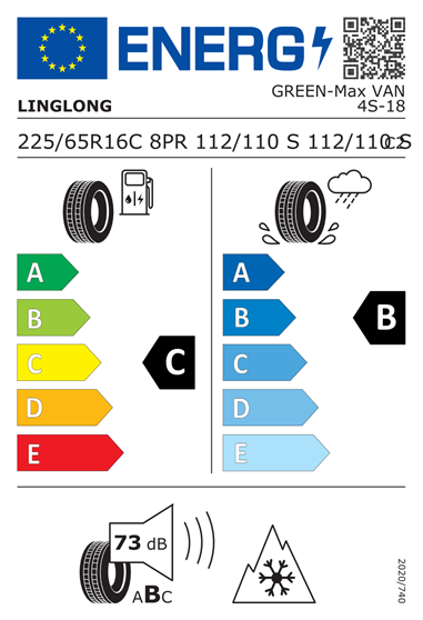 LINGLONG GREENMAX VAN 4SEASON 8PR 225/65 R16C 112/110S