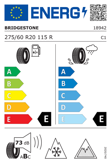 BRIDGESTONE BLIZZAK DM-V3 275/60 R20 115R