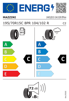 MAZZINI EFFIVAN 8PR 195/70 R15C 104/102R