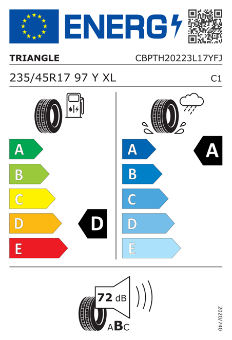 TRIANGLE EFFEXSPORT TH202 235/45 R17 97Y XL