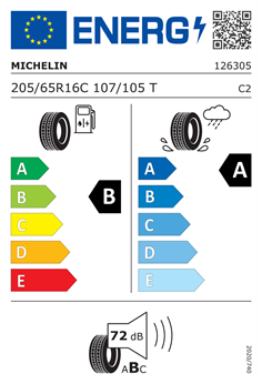 MICHELIN AGILIS 3 205/65 R16C 107/105T 2