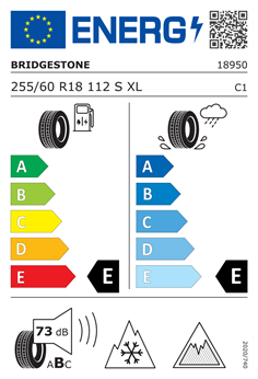 BRIDGESTONE BLIZZAK DM-V3 255/60 R18 112S XL 2