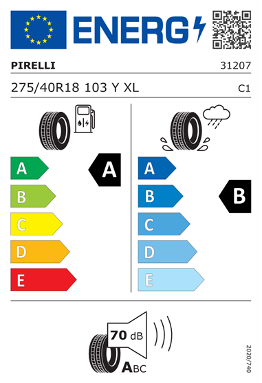 PIRELLI CINTURATO P7 275/40 R18 103Y XL