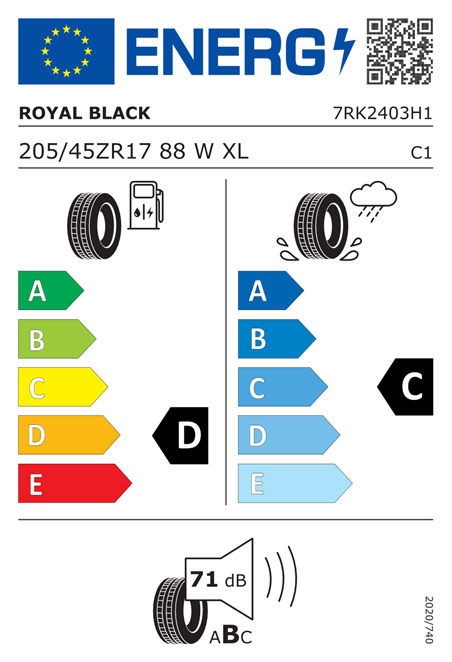 ROYAL BLACK ROYAL EXPLORER II 205/45 R17 88W XL