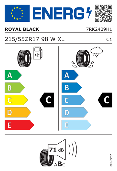 ROYAL BLACK ROYAL EXPLORER II 215/55 R17 98W XL