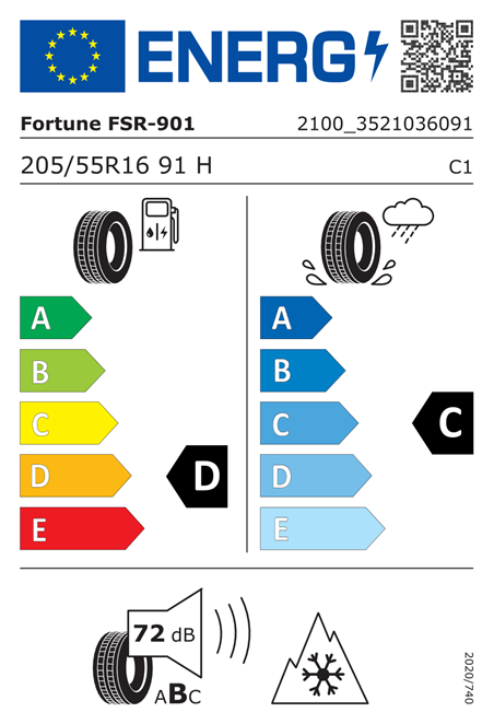 FORTUNE SNOWFUN FSR-901 205/55 R16 91H