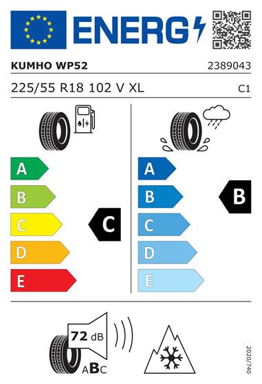 KUMHO WP52  225/55 R18 102V XL
