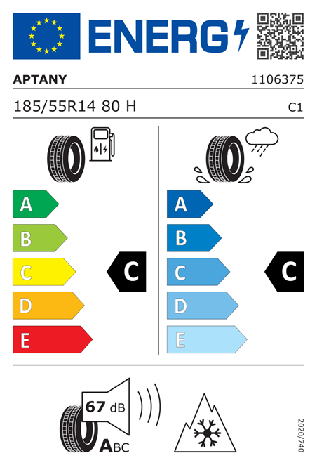 APTANY RC501 185/55 R14 80H