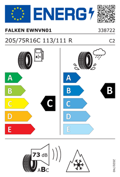 FALKEN EUROWINTER VAN01 205/75 R16C 113/111R 2