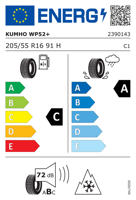 KUMHO WP52 205/55 R16 91H