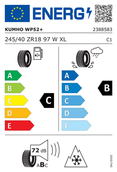 KUMHO WP52 245/40 R18 97W XL 2