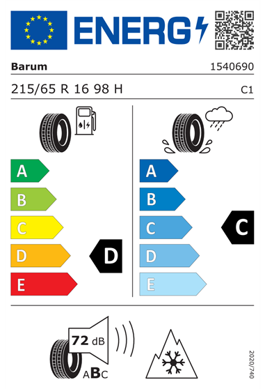 BARUM QUARTARIS 5 215/65 R16 98H