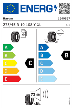 BARUM BRAVURIS 5HM 275/45 R19 108Y XL 2