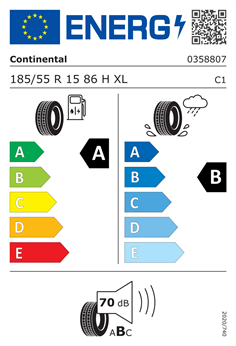 CONTINENTAL ECOCONTACT 6 185/55 R15 86H XL 2
