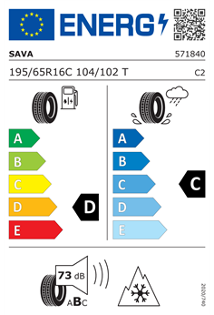 SAVA ESKIMO LT 195/65 R16C 104/102T 2