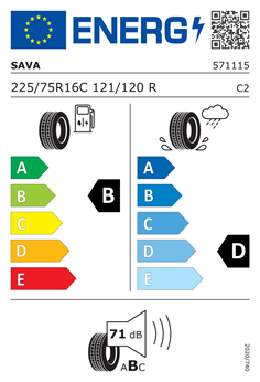 SAVA TRENTA 2 225/75 R16C 121/120R 2