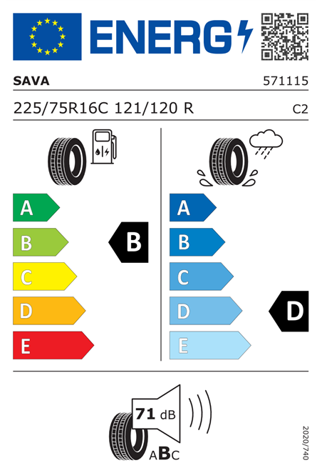 SAVA TRENTA 2 225/75 R16C 121/120R