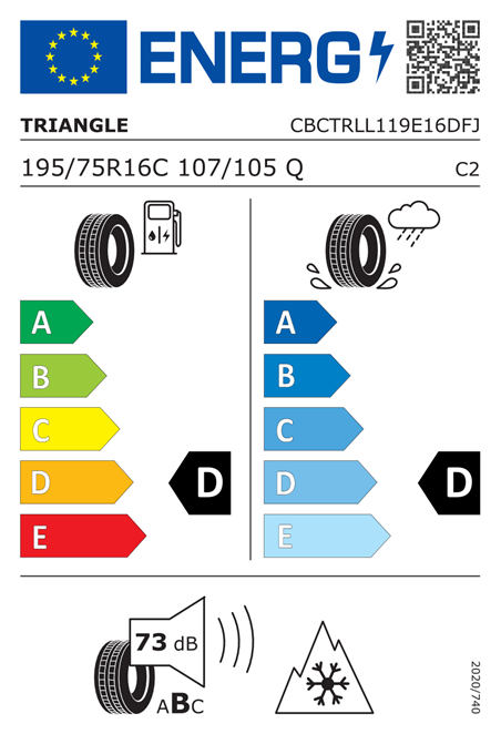 TRIANGLE SNOWLINK LL01 195/75 R16C 107/105Q