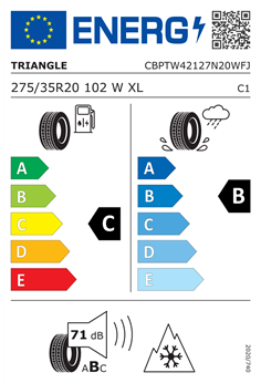 TRIANGLE EFFEXWINTER TW421 275/35 R20 102W XL 2