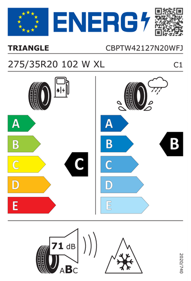 TRIANGLE EFFEXWINTER TW421 275/35 R20 102W XL
