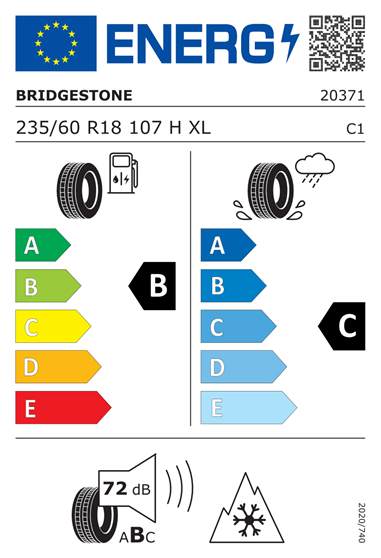 BRIDGESTONE DUELER ALL TERRAIN A/T002 235/60 R18 107H XL