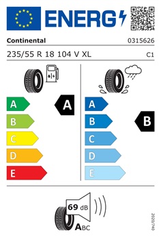 CONTINENTAL ECOCONTACT 7 EV 235/55 R18 104V XL 2