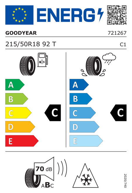 GOODYEAR ULTRAGRIP PERFORMANCE 3 215/50 R18 92T