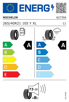 MICHELIN PILOT SPORT 5 ENERGY 265/40 R21 105Y XL 2
